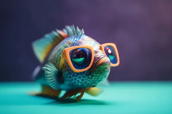 What do fish use for glasses?