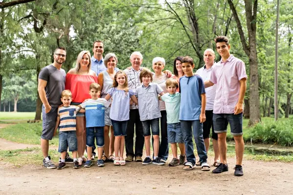 Which family member is always relieved?