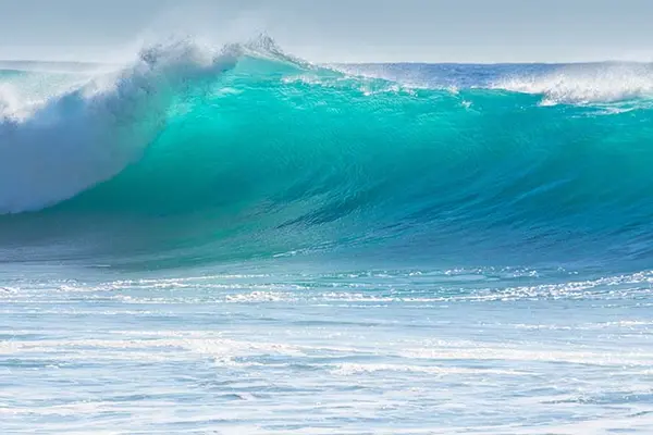 Why was the ocean too hot to swim in?