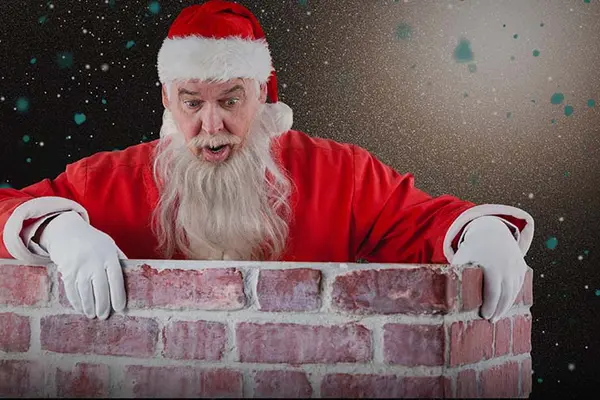 What does Father Christmas suffer from if he gets stuck in a chimney?