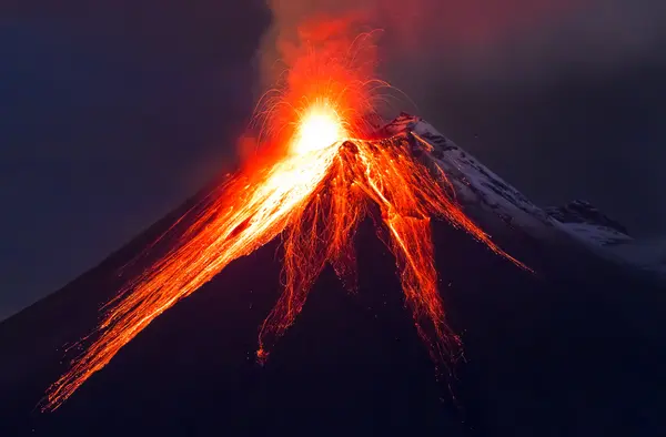 How did the volcano confess its feelings to the other volcano?