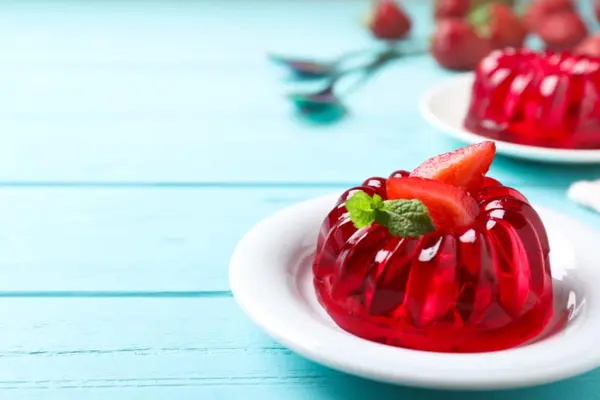 How does one gelatin greet another?