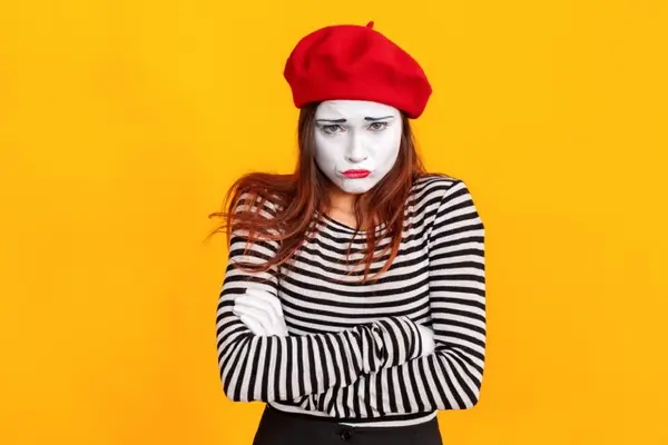Why was the mime upset?