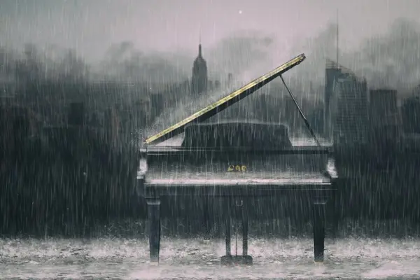 Why did the piano get locked out of the opera?