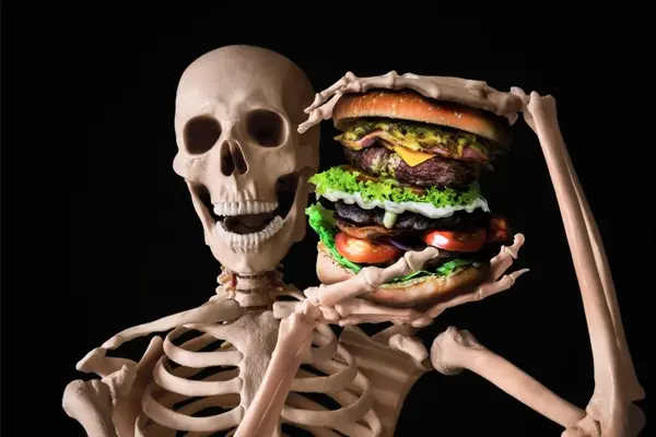 Why are skeletons always hungry?